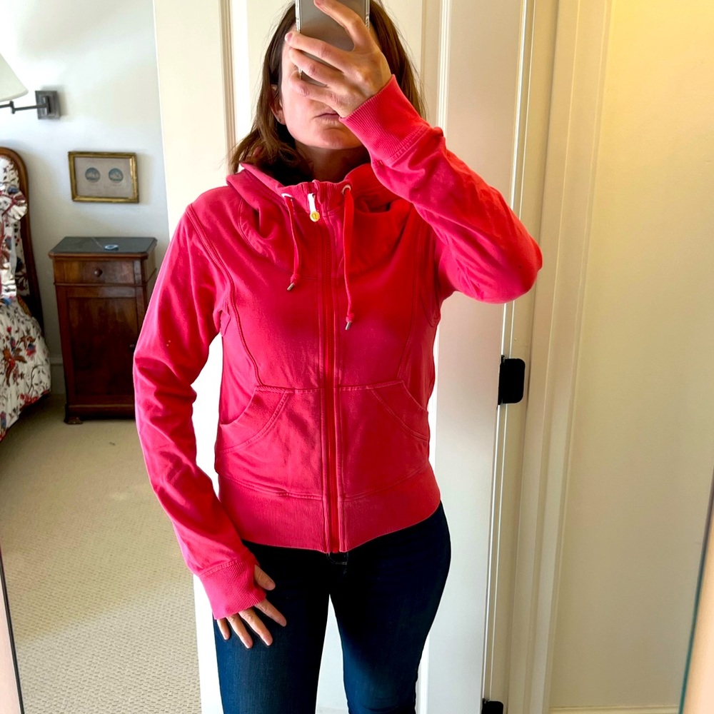 LuLulemon Hooded Sweatshirt in Coral